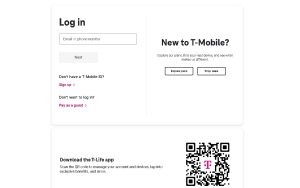 t mobile login